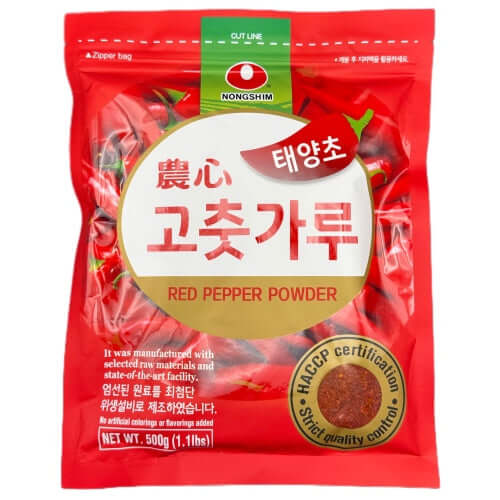 NONGSHIM grobes Paprikapulver 500g – Perfekt zur Herstellung von würzigem Kimchi und anderen koreanischen Spezialitäten
