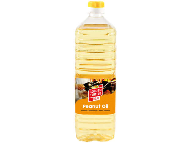 GOLDEN TURTLE Erdnussöl 1L Flasche – asiatisches Erdnussöl zum Kochen und Frittieren, erhältlich bei SoSoAsia.de