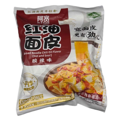 BAIJIA Breite Nudeln mit Chili Öl 115g